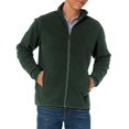 thumbnail image 1 of Chaqueta polar Amazon Essentials con cierre completo para hombre, color verde bosque, 1 of 1