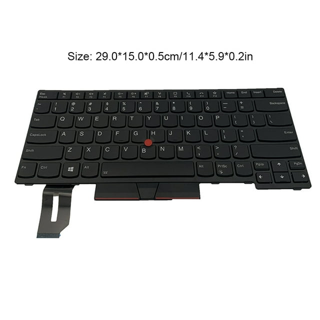 Clavier d'Ordinateur Portable Composant de Dactylographie Ajustement Professionnel Fonction Rétroéclairée Universelle Clavier PC Rétroéclairé avec Remplacement de Point pour T14