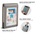 thumbnail image 5 of Serman Brands Money Clip Slim Wallet | Mens Wallets Thin Front Pocket | RFID Blocking Card Holder | Minimalist Mini Bifold Wallet | Slate Gray, 5 of 6