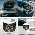 thumbnail image 4 of Yuyamidu Butterfly Car Hood Cover Protector Floral Vehicle Side View Mirror Wrap 3pcs Elastic Car Front Hood Cover Removable Mirror Covers Auto Accessories for Cars Sedans, 4 of 7