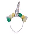 thumbnail image 1 of Cintas para Cabeza Hairband Cosplay con Cuerno de Flores Oreja para Despedida de Soltera de Halloween Carnaval plata, 1 of 7