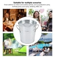 thumbnail image 5 of galvanized sheet and plastic composite ice bucket, bar accessories, ice bucket round with ice shovel galvanized sheet plastic beer chiller bar home 19.5x20.5x16cm easy to clean silver, 5 of 7