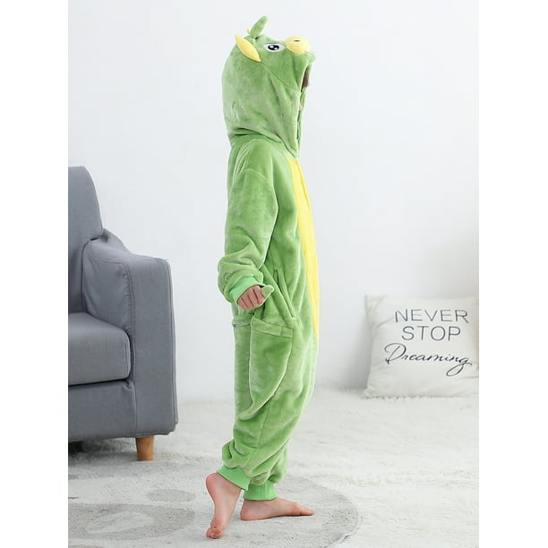 xiaxaixu Combinaison pour Enfants a Manches Longues Animaux Romper Cosplay Costume Pyjamas Loungewear pour les Garcons Filles