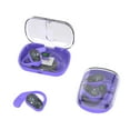 thumbnail image 2 of Giunmcul Holiday Saving Wireless Bluetooth Earphones with Bones Conduction, Semi Transparent Charging Compartment, Digital Display, and Rotatable Earloop for Sports and Running, 2 of 5