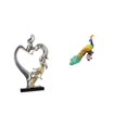 thumbnail image 1 of Estatua de pareja,Figura de pareja besándose,regalo de boda moderno,Estatua de pareja besándose en el aniversario de San Valentín,Estatua del pavo real,Estatua de pavo real,adorno de, 1 of 8