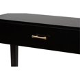 thumbnail image 5 of Baxton Studio Freya Modern Bohemian Black Finished Bayur Wood 1-Drawer Console Table, 5 of 5