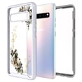 thumbnail image 2 of Samsung Galaxy S10 5G Case, KAESAR Graphic Design Shockproof Impact Resistant Protective Full-Body Rugged Clear Hybrid Bumper Case for Samsung Galaxy S10 5G (White Flower), 2 of 5