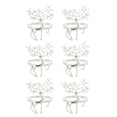 thumbnail image 1 of Shisuyan Delicate Napkin Ring Silver 6Pcs, 1 of 8