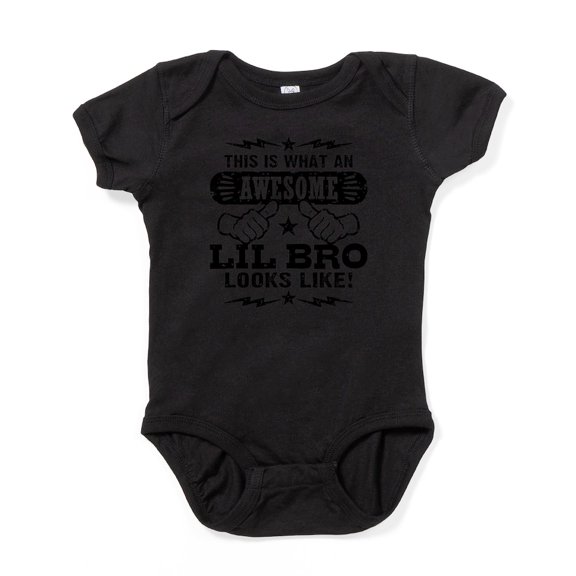CafePress - Awesome Little Brother Infant Bodysuit - Cute Infant Bodysuit Baby Romper - Size Newborn - 24 Months