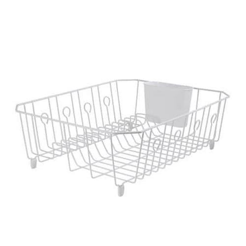 Rubbermaid large dish drainer tray white cheap