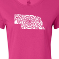 thumbnail image 4 of Inktastic Nebraska Silhouette Mandala Women's T-Shirt, 4 of 5