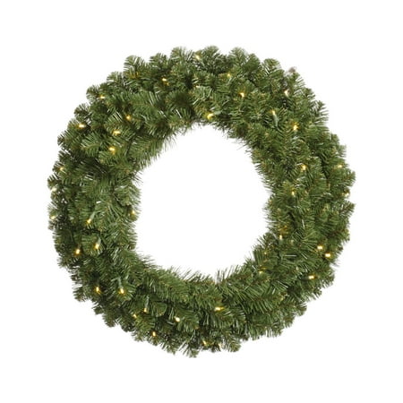 Vickerman 24 Grand Teton Artificial Christmas Wreath Warm White Single Mold Wide Angle LED Lights
