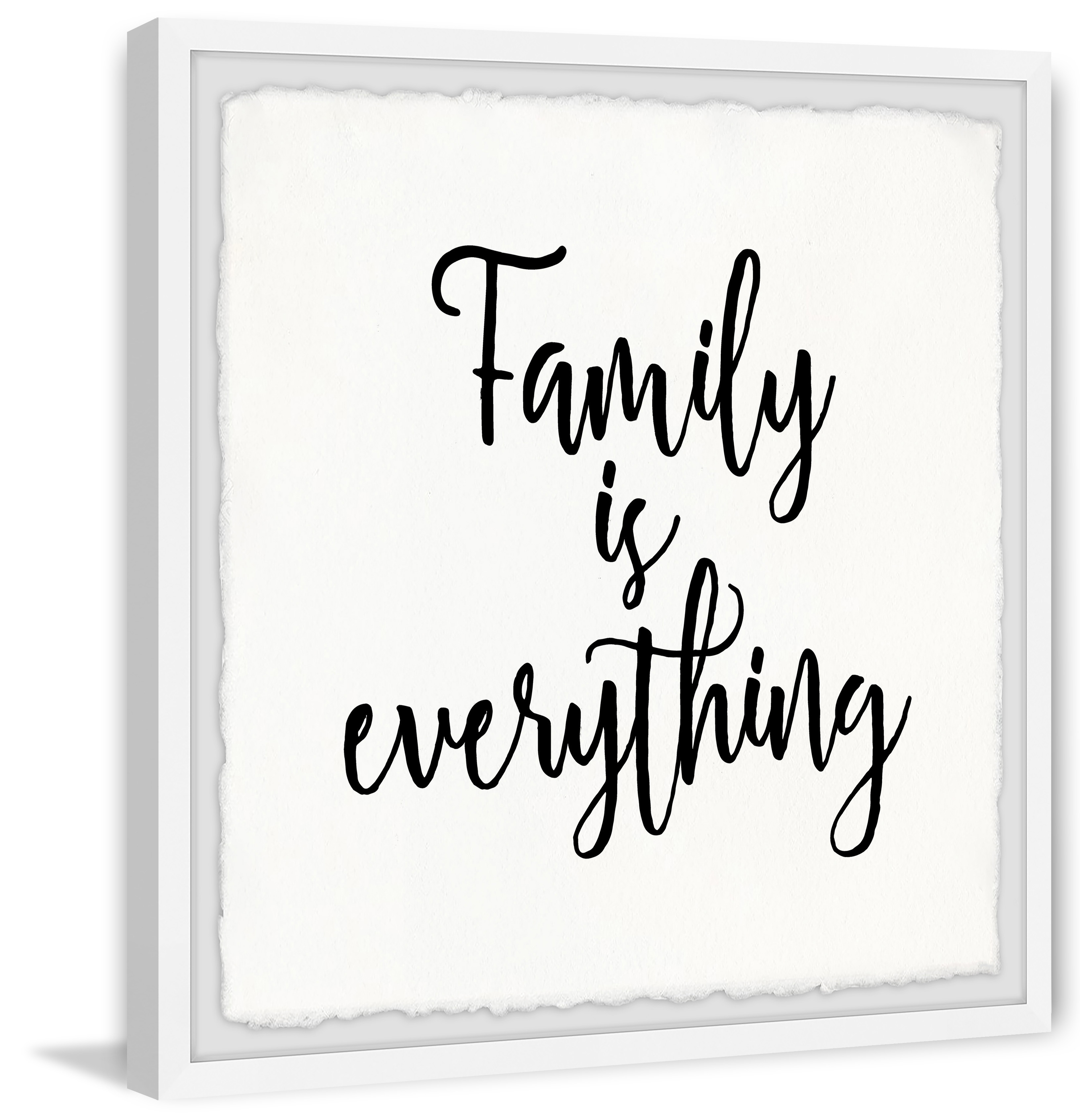 Marmont Hill Family Is All Framed Wall Art, 32.00" x 1.50"
