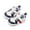 Dark Blue, variant on nvzhuang Infant Baby Boys Sneakers Stripe PU Leather Anti-Slip Soft Sole Prewalker Toddler Shoes