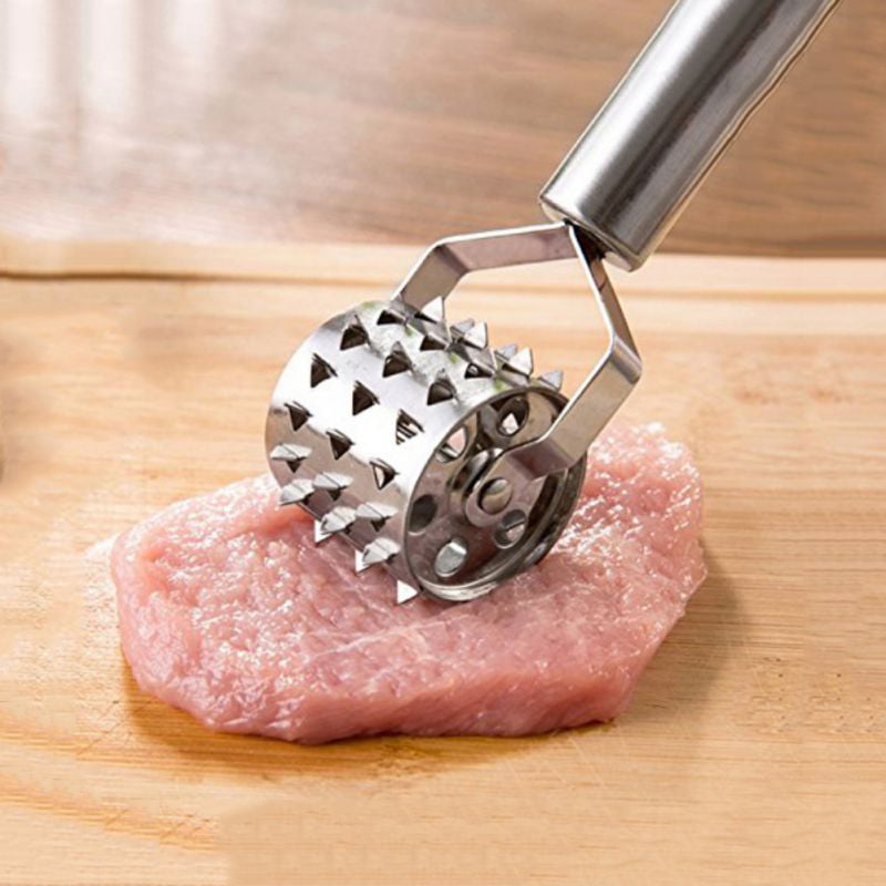 1X Meat Roller Tenderizer Steak Needle Spike Home Kitchen Tools Stainless Steel
