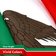 thumbnail image 5 of G128 - 2 PACK Mexico Mexican Flag 3x5ft Printed with Brass Grommets on 150D Polyester, 5 of 7
