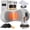 Grey, variant on Rechargeable Upgraded Smooth Triple Fusion Back Massager, 3 in 1 Back Massager for Sciatica, Massage Relaxer for Neck, Shoulders and Suitable Smooth Spine