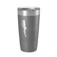 thumbnail image 1 of Little Rock Reservoir Tumbler Lake Map Travel Mug Insulated Laser Engraved Coffee Cup California 20 oz Dark Gray, 1 of 1