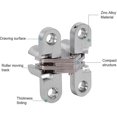 thumbnail image 2 of 2 Pcs Zinc Alloy Concealed Invisible Hinge Folding Door Concealed Cross Concealed Hinges 43.7mm, 2 of 5
