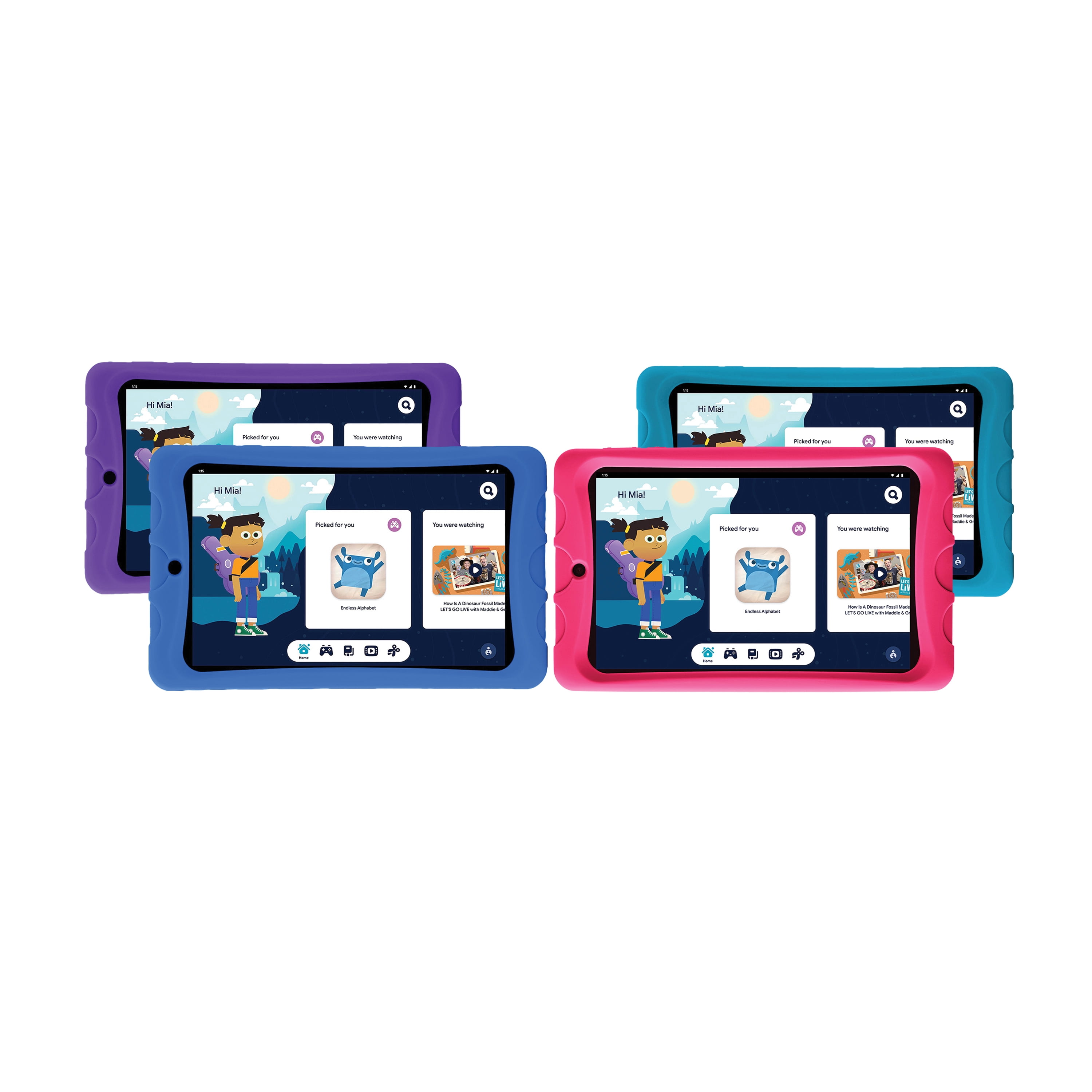 onn. 8" Kids Tablet, 32GB, (2021 Model) - Blue