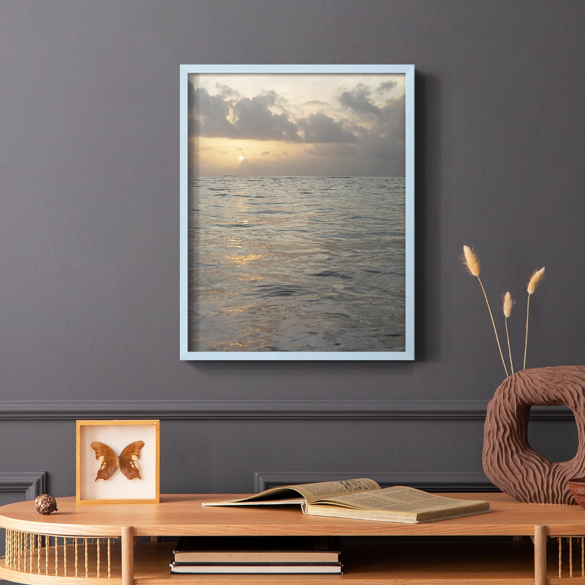 Matisse MDCCCXXVII Framed Print in Blue Solid Wood 8 x 10 Framed Print