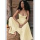 thumbnail image 1 of Vestido Sexy plisado liso para mujer, vestido elegante sin mangas con espalda descubierta y dobladillo suelto, vestido elegante de fiesta para mujer, batas de calle, 1 of 5