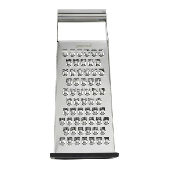 GoodCook Gourmet 4-Sided Box Grater Stainless Steel Stay Sharp Etched Blades Non-slip Base