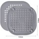 thumbnail image 3 of 2 piezas de filtro de silicona para fregadero, filtro de drenaje de ducha, recogedor de pelo, protectores de drenaje de silicona con ventosa para fregadero de cocina, baño, gris y blanco Zhivalor  MZQ-1324, 3 of 7