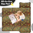 thumbnail image 3 of Camo and Maple Green Pattern Teens Toddler Nap Mat with Pillow, Sleeping Mat Bag for Preschool Daycare 50"x20", 3 of 4