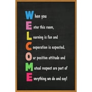 Welcome Classroom Sign Educational Cool Wall Decor Art Print Poster 12x18  inch