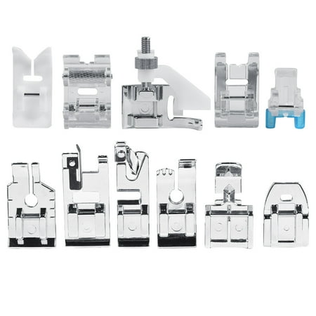 Presser Feet Kit,EECOO Sewing Machine Parts,11pcs/set Household Sewing Machine Parts Quilting Zipper Walking Foot Presser Feet