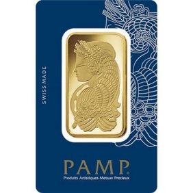 Pamp Suisse 1 oz Gold Bar - Lady Fortuna 0.9999 Fine Gold