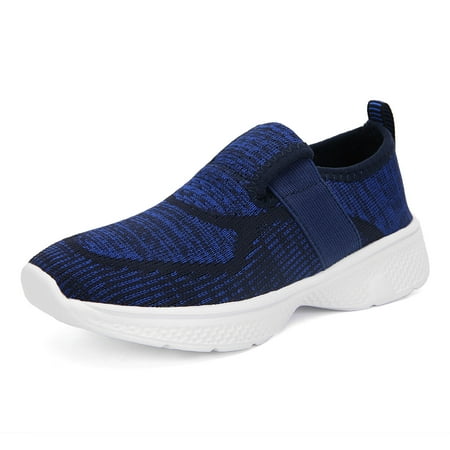 

ReverseClock Kids Sneaker Lightweight Slip on Blue Running Shoes Size 12 for Little Kid