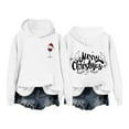 thumbnail image 1 of WILLBEST Sudaderas Navideñas para Chicas Adolescentes, Sudaderas de Manga Larga Estampadas de Felpa con Capucha, conjuntos de Otoño Lindos 2024 XX-Grande, 1 of 4