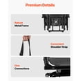 thumbnail image 4 of KFFKFF Hunting Chair with 360° Quiet Swivel, Foldable and Lightweight Portable Blind Seat, Durable Steel Frame Ground Stool with Armrests, Adjustable Carry Strap, Supports Up to 300 Lbs, 4 of 9
