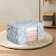 thumbnail image 5 of Bolsa para almacenar colchas Organizador de gran capacidad Tela no tejida • Doble cierre de cremallera • Asas reforzadas • Ahorrador de espacio plegable para ropa Ropa de cama Viaje en movimiento, 5 of 6