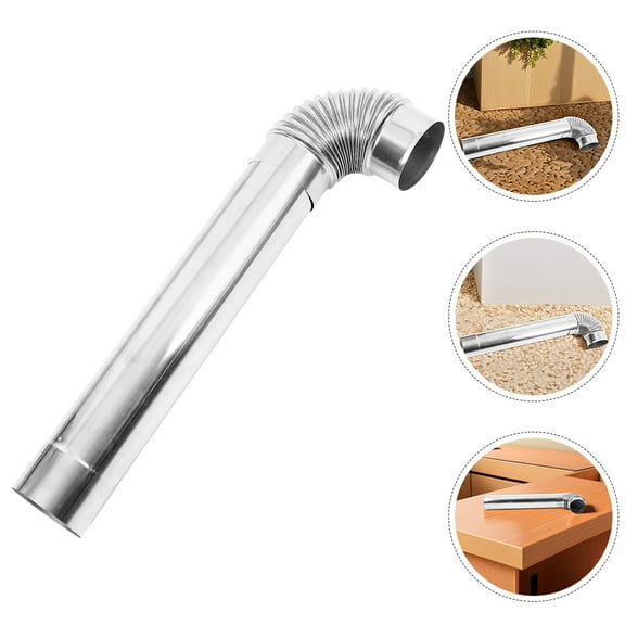 Hemoton 1 Set Stainless Steel Chimney Pipe Stove Pipe Elbow for Wood Burning Camp Stoves High-Temperature ResistantIdeal for Home and Outdoor Use