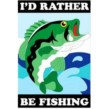 Fishing Garden Flag Indoor/outdoor 13.5" X 18" - Walmart.com