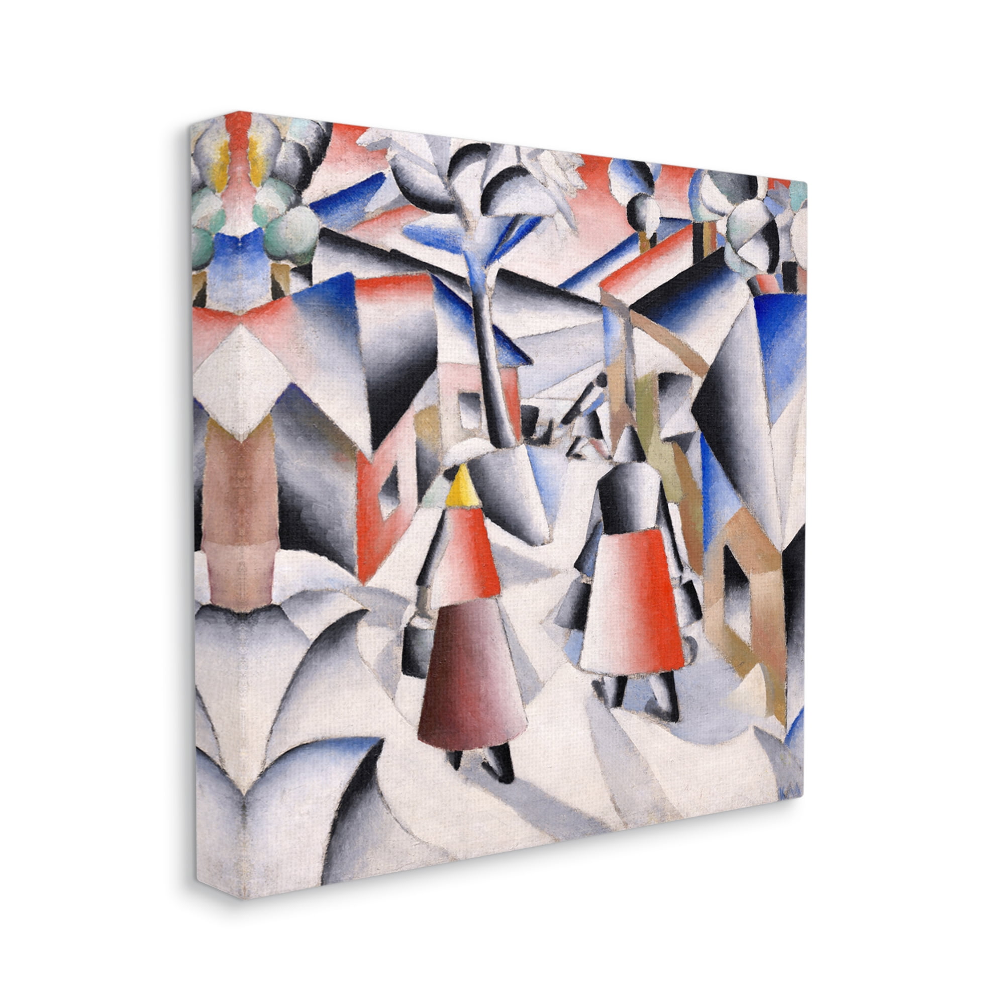 Stupell Industries Morning in Village after Snowstorm Abstract Kazimir Malevich Painting Painting Gallery Wrapped Canvas Print Wall Art, Design by one1000paintings