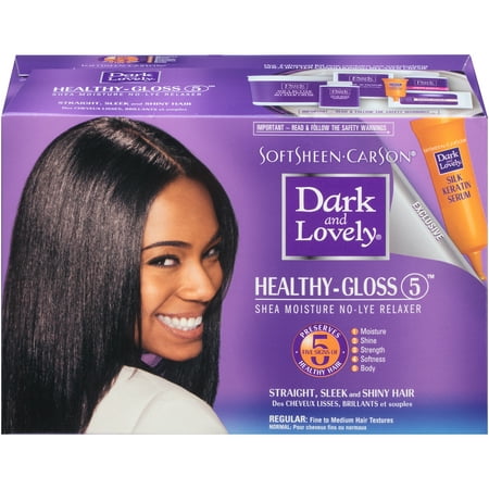 SoftSheen-Carson Dark and Lovely Healthy-Gloss 5 Shea Moisture No-Lye Relaxer - (Best No Lye Relaxer For Black Hair)