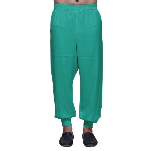 Atasi Readymade Adjustable Elastic Pajama For Mens Solid Rayon Harem Bottom Pant