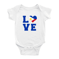 thumbnail image 1 of Love Philippines Flag Heart Boy Girl Bodysuits (White, 3-6 Months), 1 of 5