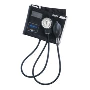 MABIS Legacy Series Aneroid Sphygmomanometer Manual Blood Pressure Monitor with Calibrated Black Nylon Arm Cuff, with Carrying Case, Size Adult