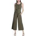 thumbnail image 2 of Max Studio London Womens Non Belted Jumpsuit, Green, Small, 2 of 2