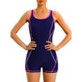thumbnail image 1 of Charmo Womens Athletic One Piece Bathing Suit Boyleg Competitive Swimsuit, 1 of 6