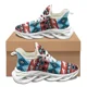 thumbnail image 1 of Zapatillas de deporte transpirables y cómodas de verano para mujer, con estampado de tótem de arte tribal africano, resistentes al desgaste y con cordones., 1 of 6