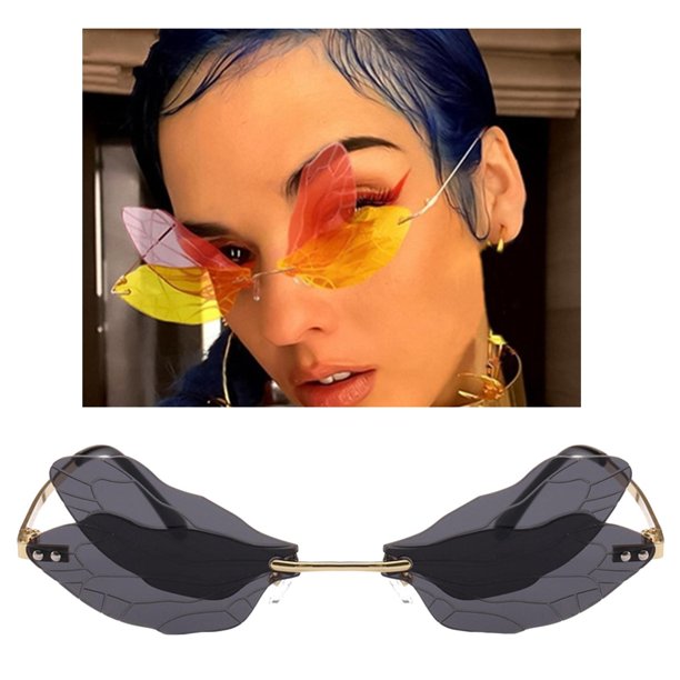 Gafas de sol Dragonfly Fernando Gafas de terre para mujer Vintage metal sin marco UV400 gris