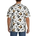 thumbnail image 5 of Naloa French Bulldog3 Men's Loose Fit Cuban Collar Short-Sleeve Shirt with Button-down and Chest Pocket for Everyday Wear Outings - 3X-Large, 5 of 7