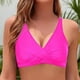 thumbnail image 1 of Trajes de baño para mujer, Trajes de baño para mujer, Traje de baño bikini liso sin mangas para mujer, Traje de baño con relleno push-up, Blusa de traje de baño para mujer, Traje de baño de poliéster, 1 of 4