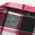 thumbnail image 2 of Felirenzacia Men's Plaid Flannel Shirt, Checkered Long Sleeve Lighrweight Jacket,Hot Pink,S, 2 of 9
